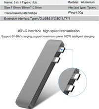 HKM-123155 USB Type-C Hub Adapter with SD and TF Card Reader, Power Delivery, Compatible with iPhone Models