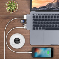 HKM-123155 USB Type-C Hub Adapter with SD and TF Card Reader, Power Delivery, Compatible with iPhone Models