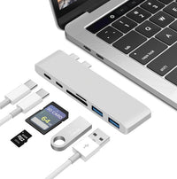 HKM-123155 USB Type-C Hub Adapter with SD and TF Card Reader, Power Delivery, Compatible with iPhone Models