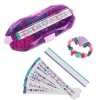 HKM-123219 Colorful DIY Bead Jewelry Making Kit for Girls - Creative Bracelet Craft Set for Ages 5 and Up