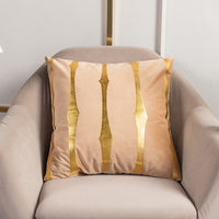 HKM-123283 Stripe Printed Throw Pillow Cushion Cover – Casual Polyester 45x45cm Design
