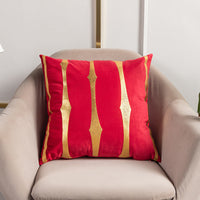 HKM-123283 Stripe Printed Throw Pillow Cushion Cover – Casual Polyester 45x45cm Design
