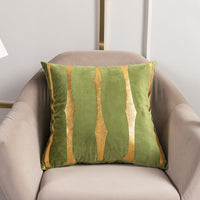HKM-123283 Stripe Printed Throw Pillow Cushion Cover – Casual Polyester 45x45cm Design