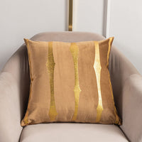 HKM-123283 Stripe Printed Throw Pillow Cushion Cover – Casual Polyester 45x45cm Design