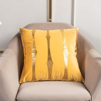 HKM-123283 Stripe Printed Throw Pillow Cushion Cover – Casual Polyester 45x45cm Design