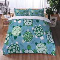 HKM-123283 Turtle Quilt Cover Set with Digital Print Design in Various Sizes