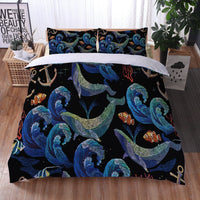 HKM-123283 Turtle Quilt Cover Set with Digital Print Design in Various Sizes