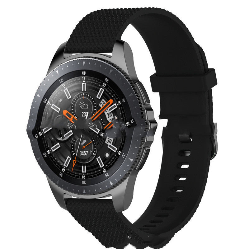 HKM-123475 Galaxy Watch 42mm Compatible Diamond Particle Silicone Strap - Various Colors Available