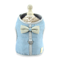 HKM-123731 Korean Style Pet Harness for Small & Medium Dogs with Hand-Holding Rope - Available in Blue, Brown, Pink, and Gray