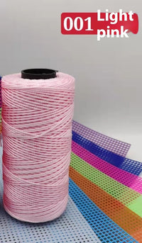 HKM-123795 Large Shaft Polypropylene Fiber Ice Silk Hollow Joint Wool Hook - 1.5mm Thickness, 100g Yarn
