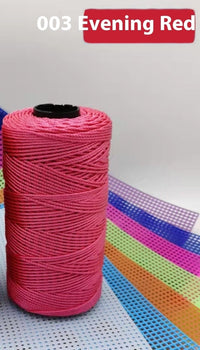HKM-123795 Large Shaft Polypropylene Fiber Ice Silk Hollow Joint Wool Hook - 1.5mm Thickness, 100g Yarn