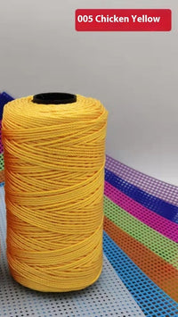 HKM-123795 Large Shaft Polypropylene Fiber Ice Silk Hollow Joint Wool Hook - 1.5mm Thickness, 100g Yarn