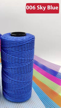 HKM-123795 Large Shaft Polypropylene Fiber Ice Silk Hollow Joint Wool Hook - 1.5mm Thickness, 100g Yarn