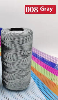 HKM-123795 Large Shaft Polypropylene Fiber Ice Silk Hollow Joint Wool Hook - 1.5mm Thickness, 100g Yarn