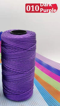HKM-123795 Large Shaft Polypropylene Fiber Ice Silk Hollow Joint Wool Hook - 1.5mm Thickness, 100g Yarn