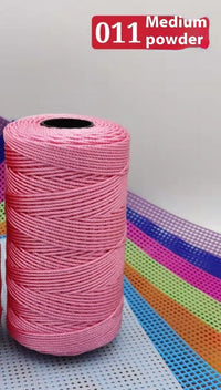 HKM-123795 Large Shaft Polypropylene Fiber Ice Silk Hollow Joint Wool Hook - 1.5mm Thickness, 100g Yarn