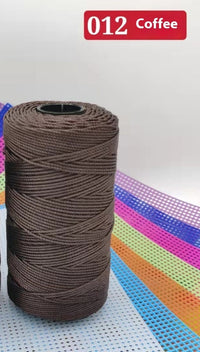 HKM-123795 Large Shaft Polypropylene Fiber Ice Silk Hollow Joint Wool Hook - 1.5mm Thickness, 100g Yarn