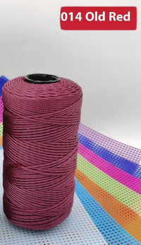 HKM-123795 Large Shaft Polypropylene Fiber Ice Silk Hollow Joint Wool Hook - 1.5mm Thickness, 100g Yarn