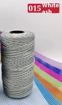 HKM-123795 Large Shaft Polypropylene Fiber Ice Silk Hollow Joint Wool Hook - 1.5mm Thickness, 100g Yarn
