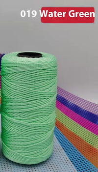 HKM-123795 Large Shaft Polypropylene Fiber Ice Silk Hollow Joint Wool Hook - 1.5mm Thickness, 100g Yarn