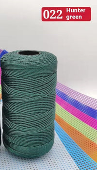 HKM-123795 Large Shaft Polypropylene Fiber Ice Silk Hollow Joint Wool Hook - 1.5mm Thickness, 100g Yarn