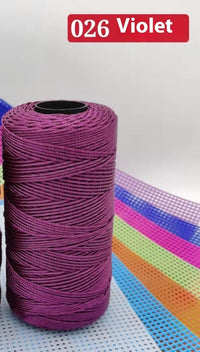 HKM-123795 Large Shaft Polypropylene Fiber Ice Silk Hollow Joint Wool Hook - 1.5mm Thickness, 100g Yarn