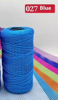 HKM-123795 Large Shaft Polypropylene Fiber Ice Silk Hollow Joint Wool Hook - 1.5mm Thickness, 100g Yarn