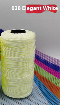 HKM-123795 Large Shaft Polypropylene Fiber Ice Silk Hollow Joint Wool Hook - 1.5mm Thickness, 100g Yarn