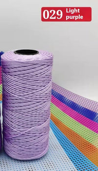 HKM-123795 Large Shaft Polypropylene Fiber Ice Silk Hollow Joint Wool Hook - 1.5mm Thickness, 100g Yarn