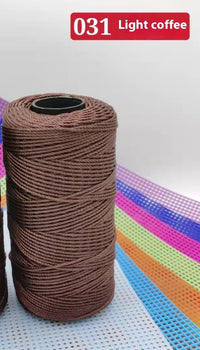 HKM-123795 Large Shaft Polypropylene Fiber Ice Silk Hollow Joint Wool Hook - 1.5mm Thickness, 100g Yarn