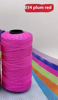 HKM-123795 Large Shaft Polypropylene Fiber Ice Silk Hollow Joint Wool Hook - 1.5mm Thickness, 100g Yarn