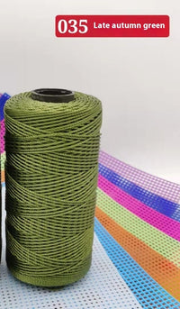 HKM-123795 Large Shaft Polypropylene Fiber Ice Silk Hollow Joint Wool Hook - 1.5mm Thickness, 100g Yarn