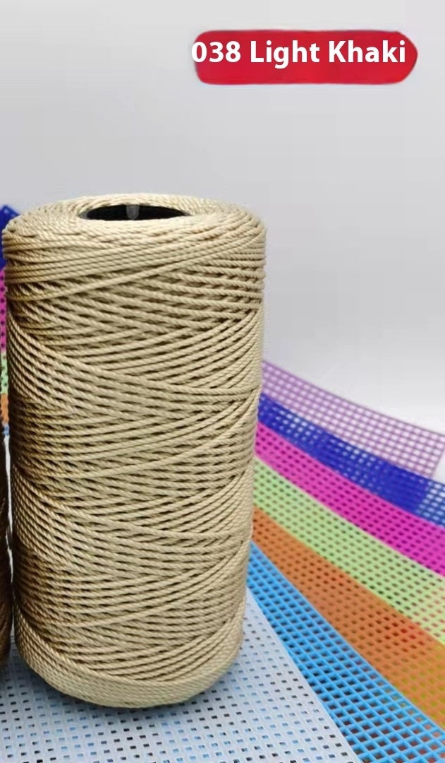 KTX-123795 Large Shaft Polypropylene Fiber Ice Silk Hollow Joint Wool Hook - 1.5mm Thickness, 100g Yarn