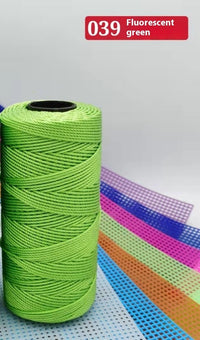 HKM-123795 Large Shaft Polypropylene Fiber Ice Silk Hollow Joint Wool Hook - 1.5mm Thickness, 100g Yarn