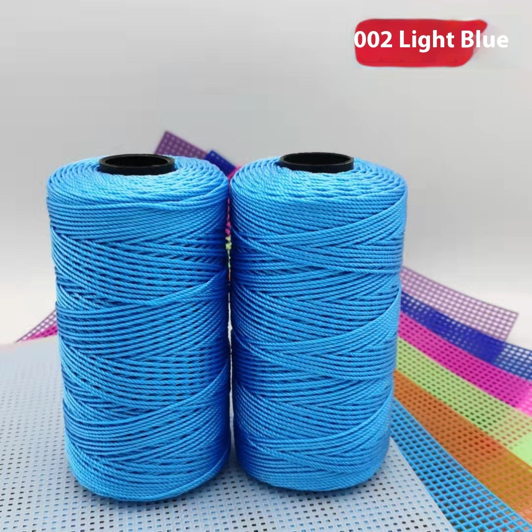KTX-123795 Large Shaft Polypropylene Fiber Ice Silk Hollow Joint Wool Hook - 1.5mm Thickness, 100g Yarn