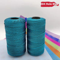 HKM-123795 Large Shaft Polypropylene Fiber Ice Silk Hollow Joint Wool Hook - 1.5mm Thickness, 100g Yarn