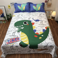 HKM-123923 Cartoon-Themed Cotton Bed Sheet Set for Kids - Multiple Designs and Sizes Available