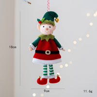 HKM-123923 Cute Elf Doll Hanging Ornament for Christmas Tree Decoration - Boy and Girl Designs