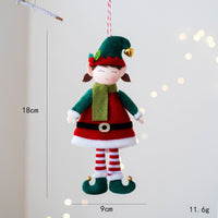 HKM-123923 Cute Elf Doll Hanging Ornament for Christmas Tree Decoration - Boy and Girl Designs