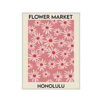 HKM-124115 American Flower Abstract Canvas Decorative Painting – Micro Spray Art on Canvas