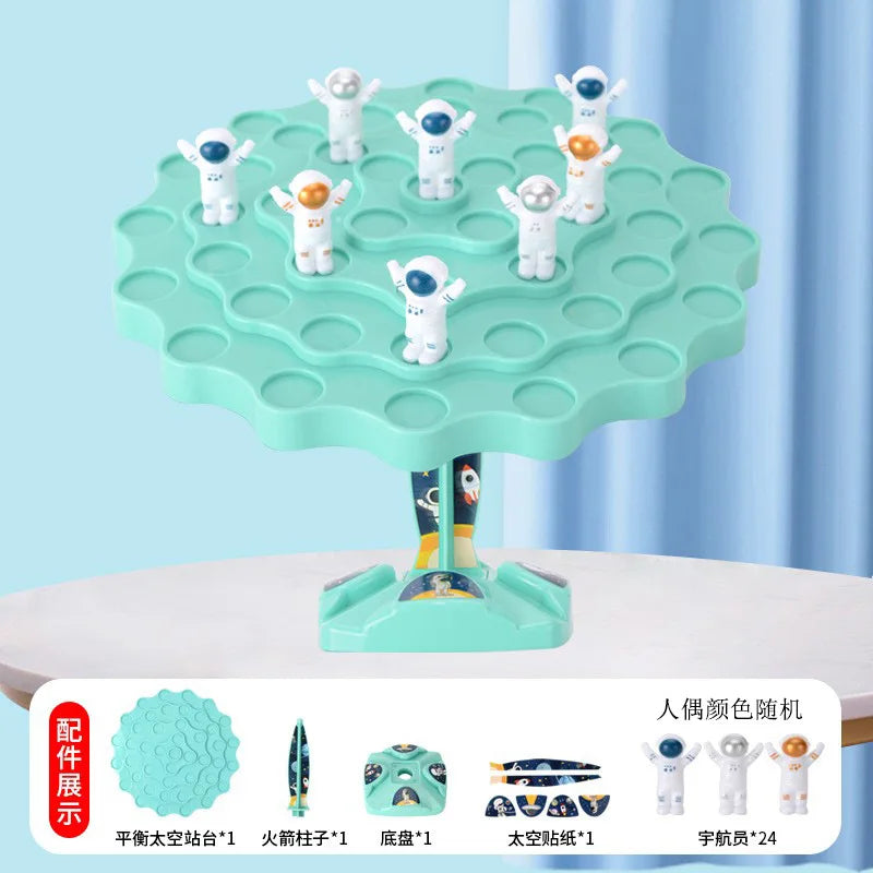HKM-124115 Balance Astronaut Puzzle Board Toy for Children - Interactive Space Themed Game for Parent-Child Bonding