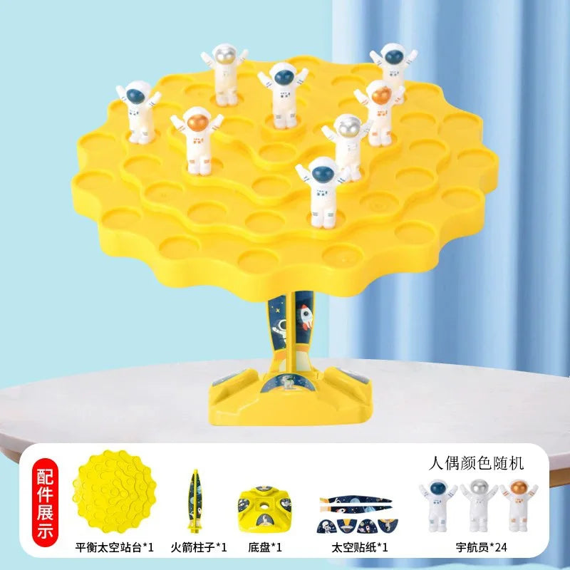 HKM-124115 Balance Astronaut Puzzle Board Toy for Children - Interactive Space Themed Game for Parent-Child Bonding