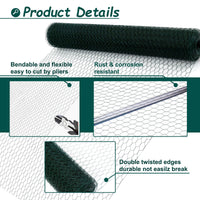 HKM-124307 Heavy-Duty Zinc Coated Farm Fence for Livestock, Cattle, Deer, Goats, and Hogs - Durable Field Wire Protection