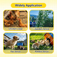 HKM-124307 Heavy-Duty Zinc Coated Farm Fence for Livestock, Cattle, Deer, Goats, and Hogs - Durable Field Wire Protection
