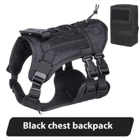 HKM-124307 Large Oxford Chest and Back Vest for Dogs - Durable and Adjustable Design