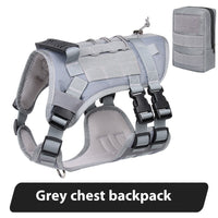 HKM-124307 Large Oxford Chest and Back Vest for Dogs - Durable and Adjustable Design