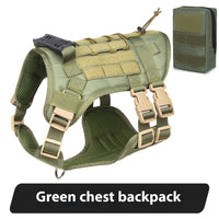 HKM-124307 Large Oxford Chest and Back Vest for Dogs - Durable and Adjustable Design