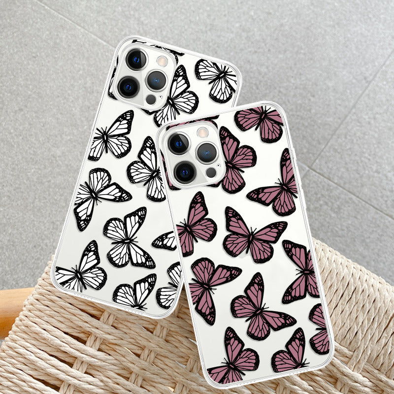 HKM-124371 Frosty Wind Design TPU Back Cover for iPhone Models
