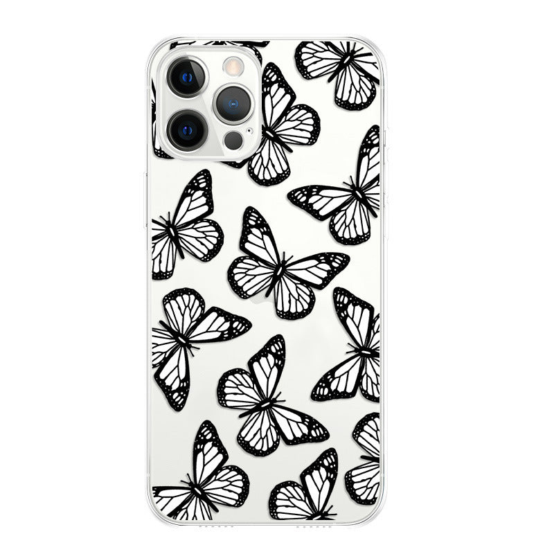 HKM-124371 Frosty Wind Design TPU Back Cover for iPhone Models