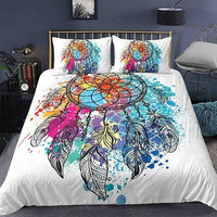 HKM-124435 3D Floral Digital Printing Brushed Polyester Bedding Set in Various Sizes